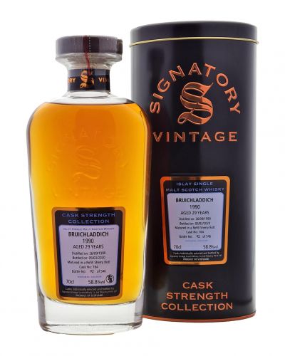 Bruichladdich 29yo 1990/2020 | Signatory Vintage Cask Strength Collection #164